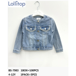 GIUBBINO JEANS  PLAY&PLAYER F  ART.BS7983  TG.3/4-11/12ANNI