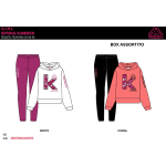 TUTA FELPA COTONE CAPPUCCIO  KAPPA  F  ART.8065T0099  TG.3-7ANNI