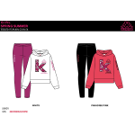 TUTA FELPA COTONE CAPPUCCIO  KAPPA  F  ART.8045T0099  TG.8-14ANNI