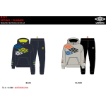 TUTA FELPA COTONE CAPP. UMBRO  M  ART.8235T00016  TG.8-14ANNI