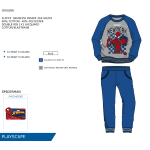 TUTA FELPA SPIDERMAN M  ART.HY10023  TG. 3-8ANNI