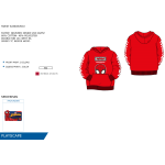 FELPA CAPPUCCIO  SPIDERMAN M  ART.HY10029  TG. 3-8ANNI