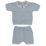 COMPLETO IN FILO COTONE 2PZ ART.7014 TG. 1-3 MESI 