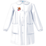GREMBIULE ASILO SIGGI F ART.33GR4173BIANCO  TG.2-7ANNI