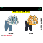 TUTA FELPA COTONE GIRO  KAPPA BACK TO SCHOOL  M  ART.8091T0002  TG.3/6-9/12MESI