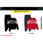 TUTA FELPA COTONE GIRO  KAPPA BACK TO SCHOOL  M  ART.80B1T0027B  TG.3-7ANNI