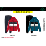 TUTA FELPA COTONE ZIP  KAPPA BACK TO SCHOOL  M  ART.80B1T0037B  TG.3-7ANNI