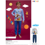 PIGIAMA ML  CALDO COTONE  MICKEY M   DY40G4713  TG.3/4-9/10ANNI