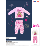 PIGIAMA ML  CALDO COTONE  BARBIE   F  MT32K2054  TG.12-30MESI
