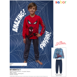 PIGIAMA  FELPA ML   SPIDERMAN M   MV40M7611  TG.3/4-9/10ANNI