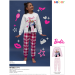 PIGIAMA FELPA  ML BARBIE  F  MT50C1771  TG.3/4-9/10ANNI