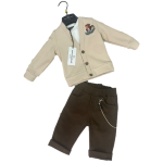 COMPLETO  TESSUTO 3PZ NAZARENO GABRIELLI ART.NG4325  TG.12-36MESI