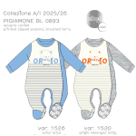 PIGIAMONE  FELPA  ELLEPI M  BL0893  TG.6-24MESI