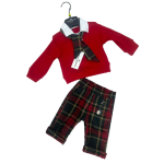 COMPLETO  TESSUTO 2PZ NATALE  NAZARENO GABRIELLI ART.NG4387  TG.12-36MESI