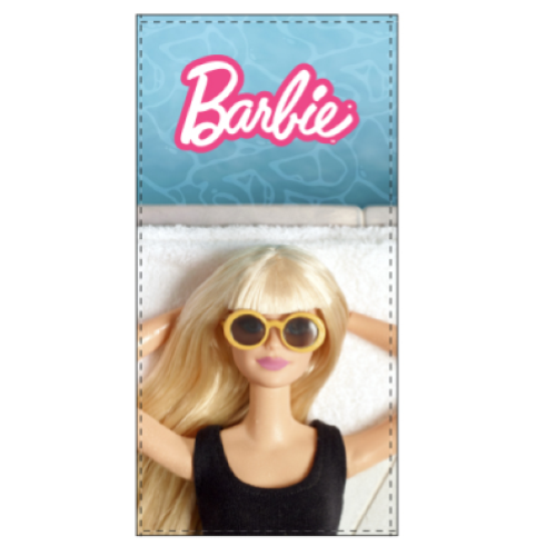 TELO MARE MICROFIBRA  BARBIE  F ART.EZ18025