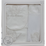 SET  BATTESIMALE CAMICIOLA STOLA FAZZOLETTO COTONE  ART.80