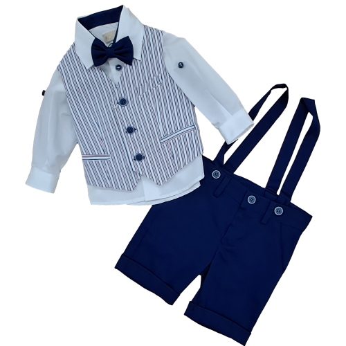 COMPLETO GILET  4PZ ELEGANTE   M ART.940  TG.6-18MESI