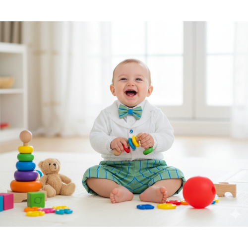 COMPLETO GIACCHINO  4PZ ELEGANTE   M ART.930  TG.6-18MESI