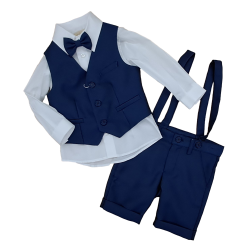 COMPLETO GILET  4PZ ELEGANTE   M ART.930  TG.6-18MESI