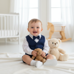 COMPLETO GILET  4PZ ELEGANTE   M ART.930  TG.6-18MESI