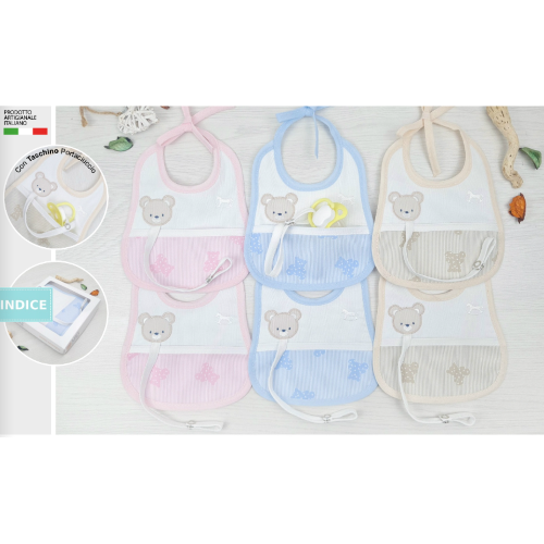 BAVETTA TELA AIDA  MIO PICCOLO  CONF.6PZ  ART.108 DIS.316