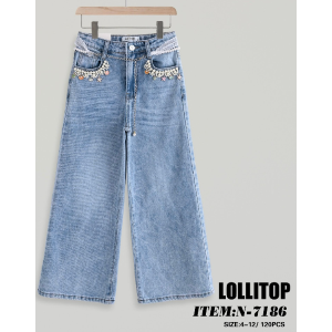 JEANS ZAMPA PLAY&PLAYER F  ART.N7186  TG.4-12ANNI