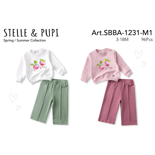 COMPLETO GERSI  2PZ F  ART.SBBA1231  TG.3/6-12/18MESI