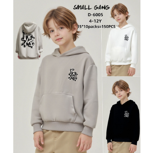  FELPA CAPPUCCIO COTONE M ART.D6005 TG.4-12ANNI