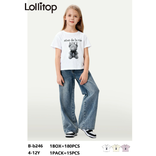 MAGLIETTA STRASS MM  PLAY  F  ART.BB246  TG.3/4-11/12ANNI