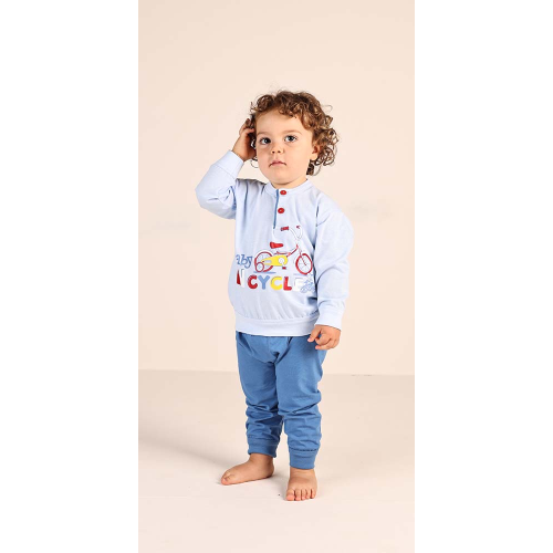 PIGIAMA MANICA LUNGA  COTONE  GARY M   ART.1101  TG.12-24MESI