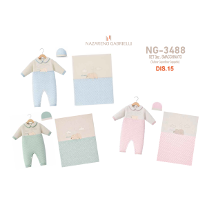 COMPLETO 3PZ  LANA  NAZARENO GABRIELLI X  ART.NG3488 DIS15  TG.0/1-1/3