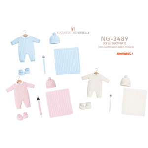 COMPLETO 5PZ  LANA  NAZARENO GABRIELLI X  ART.NG3489 ASS1  TG.0/1-1/3