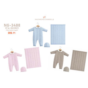 COMPLETO 3PZ  LANA  NAZARENO GABRIELLI X  ART.NG3488 DIS11  TG.0/1-1/3