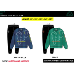 TUTA FELPA COTONE GIRO KAPPA  M  ART.80B5T0009T  TG.8-14ANNI