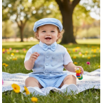 COMPLETO GILET BERMUDA CERIMONIA 4PZ NAZARENO GABRIELLI  M ART.NG5361 TG.6-12MESI