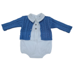 PAGLIACCETTO  COTONE 2PZ  OPLA BABY M MILO  ART.1115  TG.3MESI