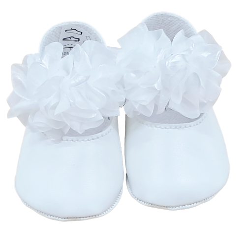 SCARPETTA PELLE  BATTESIMO CHECH F  ART.F727  TG.16-18