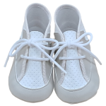 SCARPETTA PELLE  BATTESIMO CHECH M  ART.F710  TG.16-18