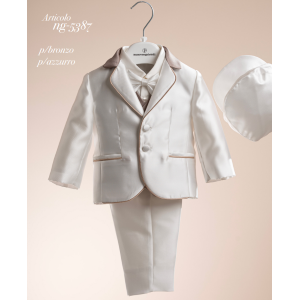 COMPLETO 6PZ ELEGANTE CON COPPOLA NAZARENO GABRIELLI  M ART.NG5387 TG.6-12MESI