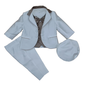 COMPLETO 6PZ ELEGANTE CON COPPOLA NAZARENO GABRIELLI  M ART.NG5387 TG.6-12MESI