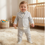 COMPLETO BATTESIMO  STELLA M  FF31260 TG.3=9/12MESI