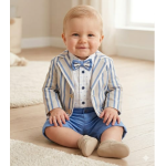 COMPLETO GIACCA  4PZ ELEGANTE   M ART.24104  TG.3-6MESI