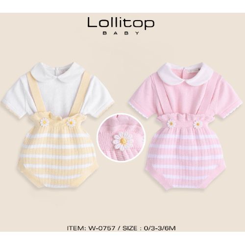 COMPLETO MM  2PZ  F  ART.W0757  TG.0/3-3/6MESI