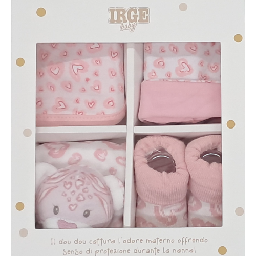 SET  REGALO  TIGROTTO  DOU DOU  CAPPELLINO BAVETTA SCARPETTA  X  IR1243