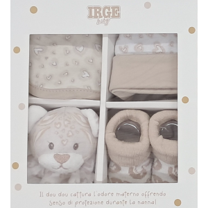 SET  REGALO  TIGROTTO  DOU DOU  CAPPELLINO BAVETTA SCARPETTA  X  IR1243