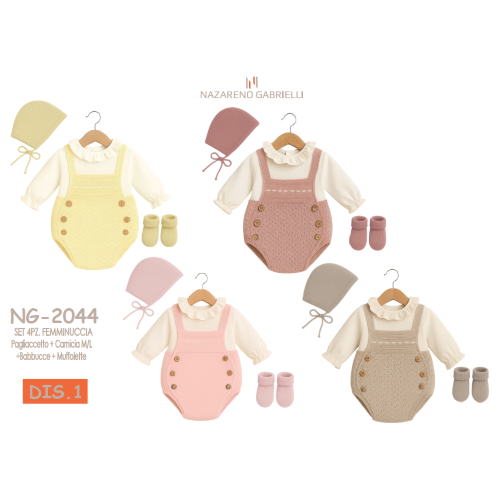 PAGLIACCETTO  COTONE ML  NAZARENO GABRIELLI X  ART.NG2044 DIS1  TG.1/3-6/9MESI