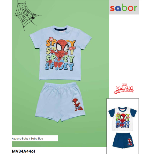 PIGIAMA MM  COTONE  SPIDY M   MV34A4461  TG.12-30MESI