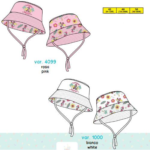 CAPPELLINO PESCATORA MINNIE F   ART.WH0824  TG.9/12-30/36MESI