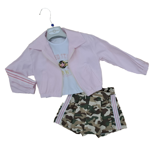 COMPLETO  TESSUTO 3PZ F  KITTY KISS   ART.6767/4933/6774   TG.3-7