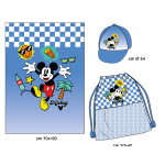 SET TELO MARE CAPPELLINO E SACCA  MICKEY M   ART.WR6007 E756